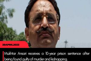 Mukhtar Ansari receives a 10-year prison sentence after being found guilty of murder and kidnapping.