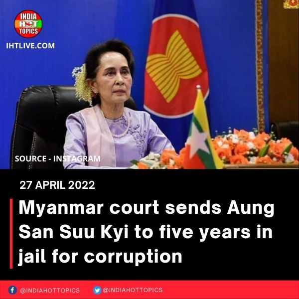 Myanmar court sends Aung San Suu Kyi to five years in jail for corruption