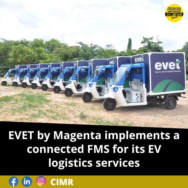 EVET by Magenta implements a connected FMS for its EV logistics services