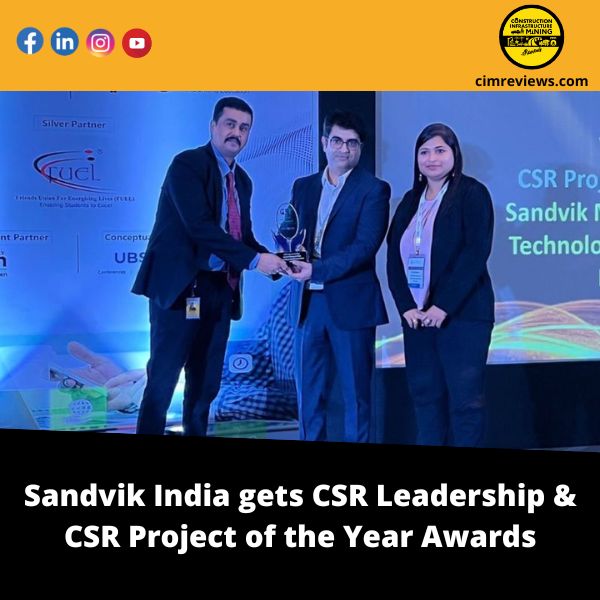 Sandvik India gets CSR Leadership & CSR Project of the Year Awards