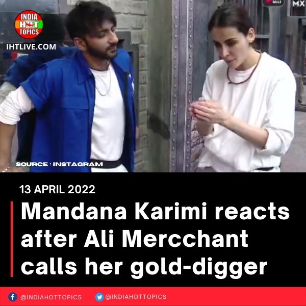 Mandana Karimi reacts after Ali Mercchant calls her gold-digger