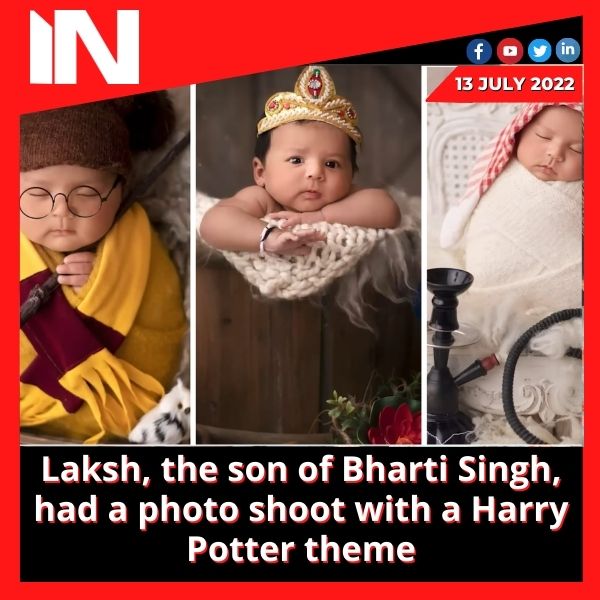 Laksh, the son of Bharti Singh, had a photo shoot with a Harry Potter theme.