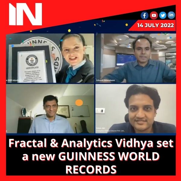 Fractal & Analytics Vidhya set a new GUINNESS WORLD RECORDS