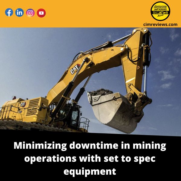 Minimizing downtime in mining operations with set to spec equipment