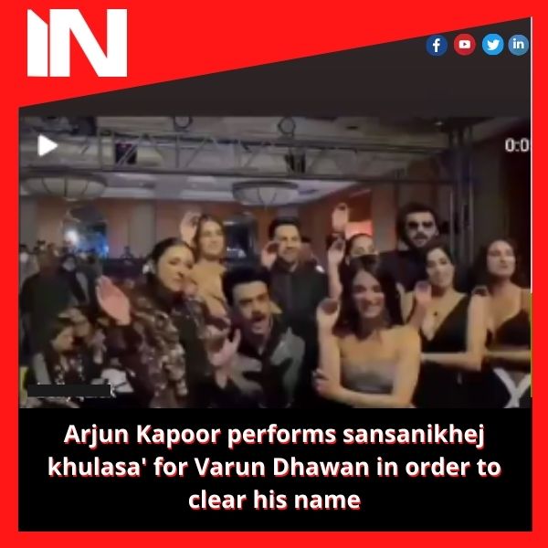 Arjun Kapoor performs sansanikhej khulasa’ for Varun Dhawan in order to clear his name.