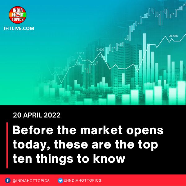 Before the market opens today, these are the top ten things to know