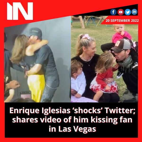 Enrique Iglesias ‘shocks’ Twitter; shares video of him kissing fan in Las Vegas