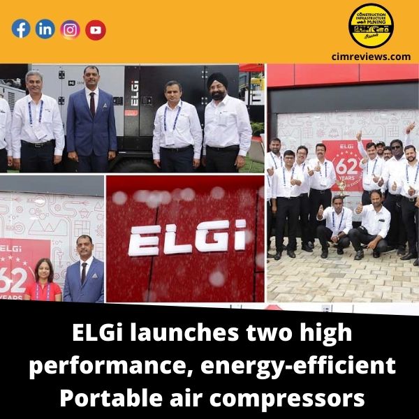 ELGi launches two high performance, energy-efficient Portable air compressors