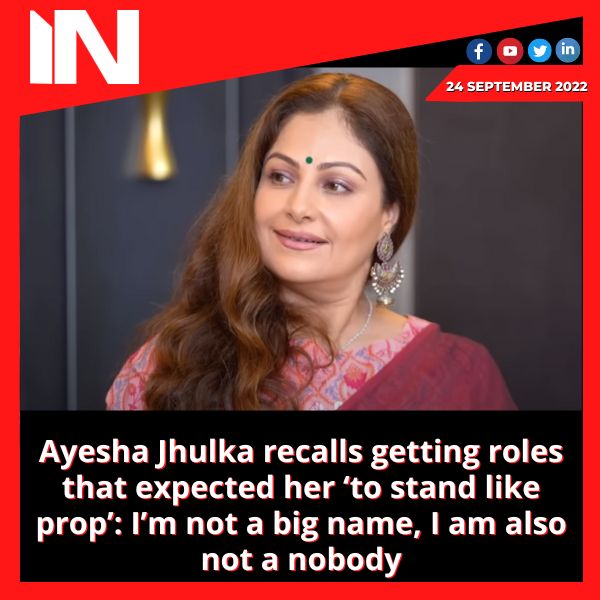 Ayesha Jhulka recalls getting roles that expected her ‘to stand like prop’: I’m not a big name, I am also not a nobody