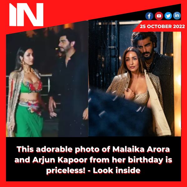 This adorable photo of Malaika Arora and Arjun Kapoor from her birthday is priceless! – Look inside