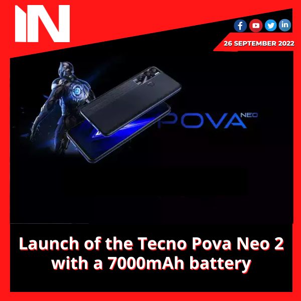 Launch of the Tecno Pova Neo 2 with a 7000mAh battery
