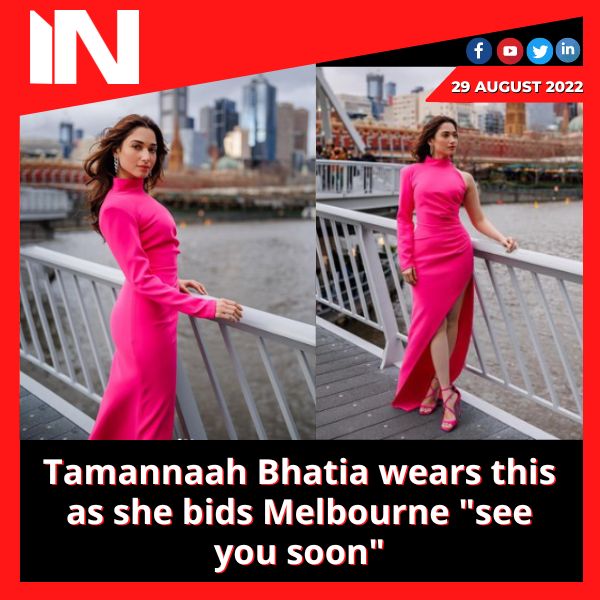 Tamannaah Bhatia wears this as she bids Melbourne “see you soon”
