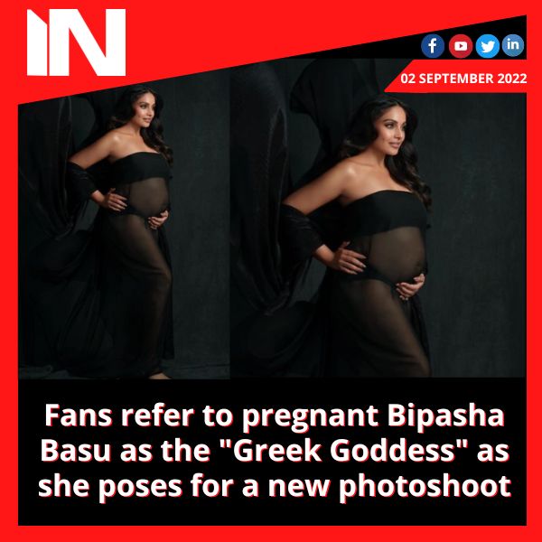 Fans refer to pregnant Bipasha Basu as the “Greek Goddess” as she poses for a new photoshoot
