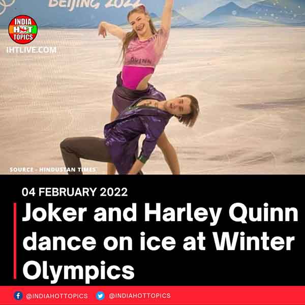 Joker and Harley Quinn dance on ice at Winter Olympics