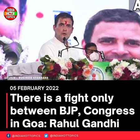 There is a fight only between BJP, Congress in Goa: Rahul Gandhi
