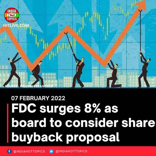 FDC surges 8% as board to consider share buyback proposal