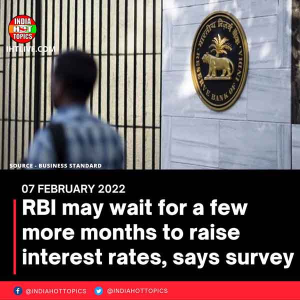 RBI may wait for a few more months to raise interest rates, says survey