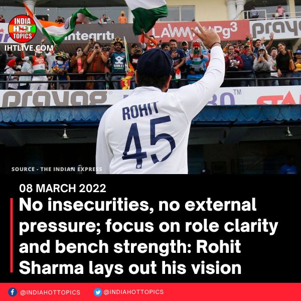 No insecurities, no external pressure; focus on role clarity and bench strength: Rohit Sharma lays out his vision