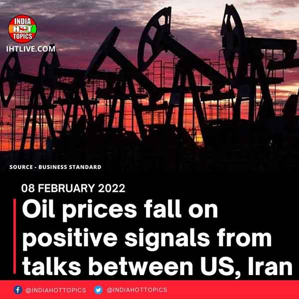 Oil prices fall on positive signals from talks between US, Iran