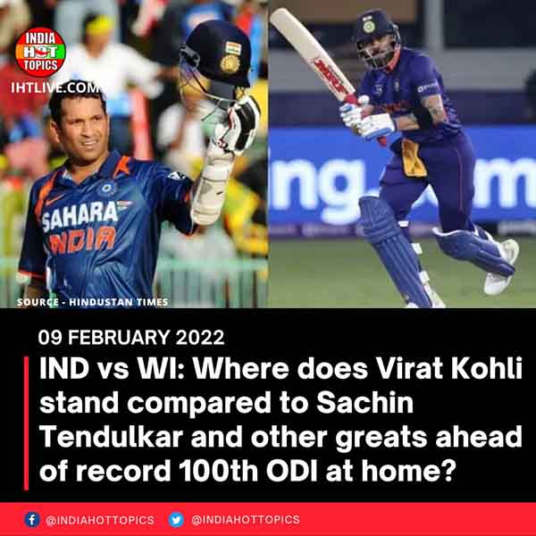 IND vs WI: Where does Virat Kohli stand compared to Sachin Tendulkar and other greats ahead of record 100th ODI at home?