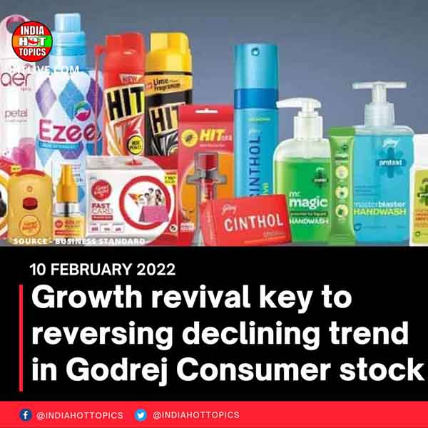 Growth revival key to reversing declining trend in Godrej Consumer stock