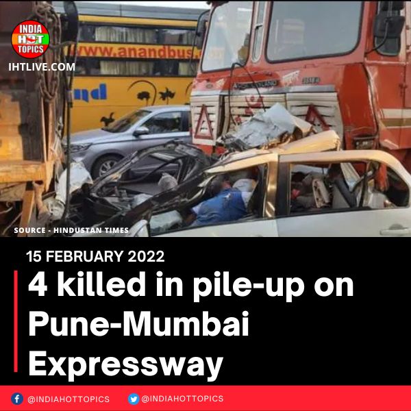 4 killed in pile-up on Pune-Mumbai Expressway