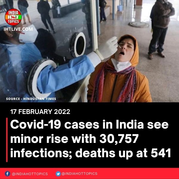 Covid-19 cases in India see minor rise with 30,757 infections; deaths up at 541