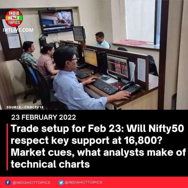 Trade setup for Feb 23: Will Nifty50 respect key support at 16,800? Market cues, what analysts make of technical charts