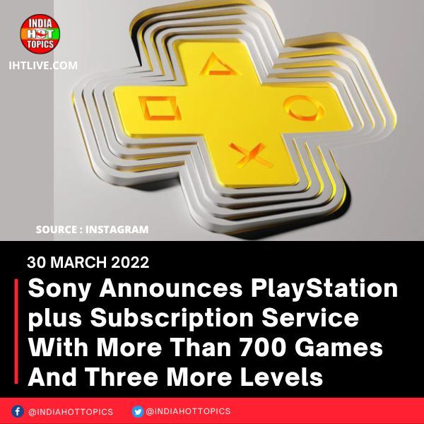 Sony Announces PlayStation plus Subscription Service With More Than 700 Games And Three More Levels