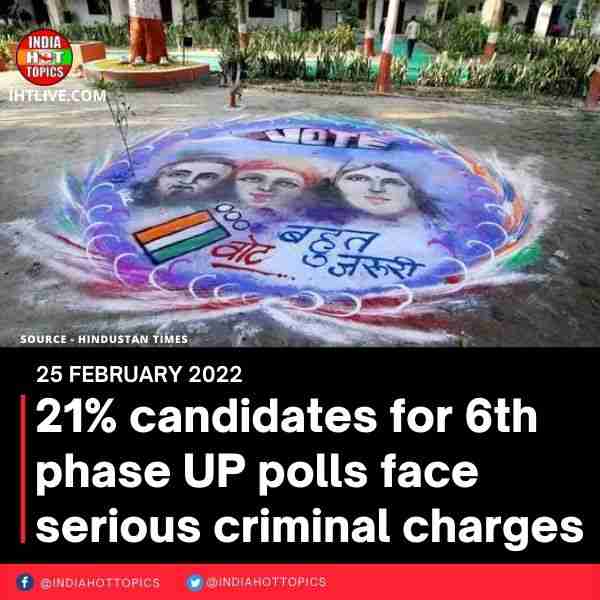 21% candidates for 6th phase UP polls face serious criminal charges